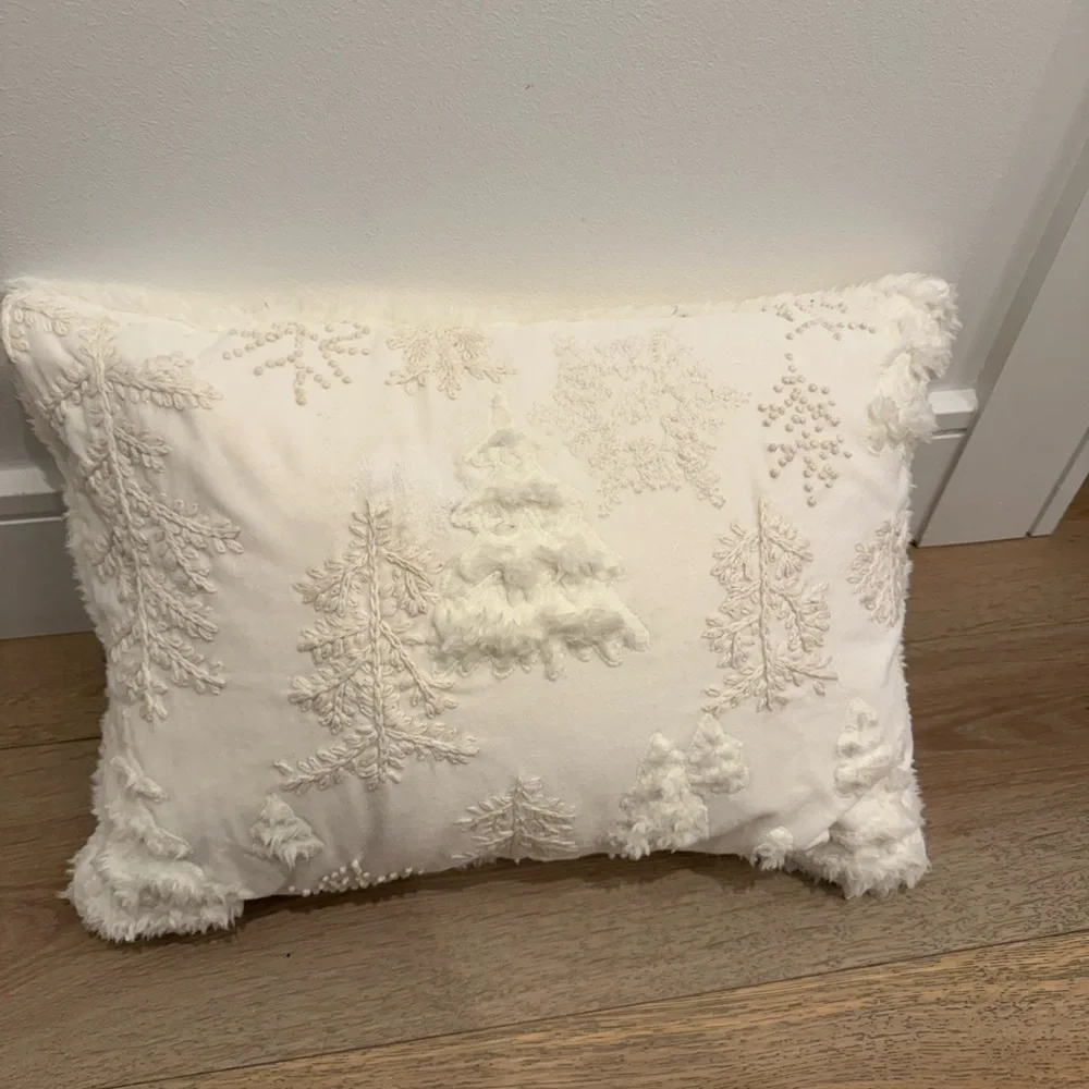 Pottery barn White winter Decorative Pillow - Picture 1 of 3